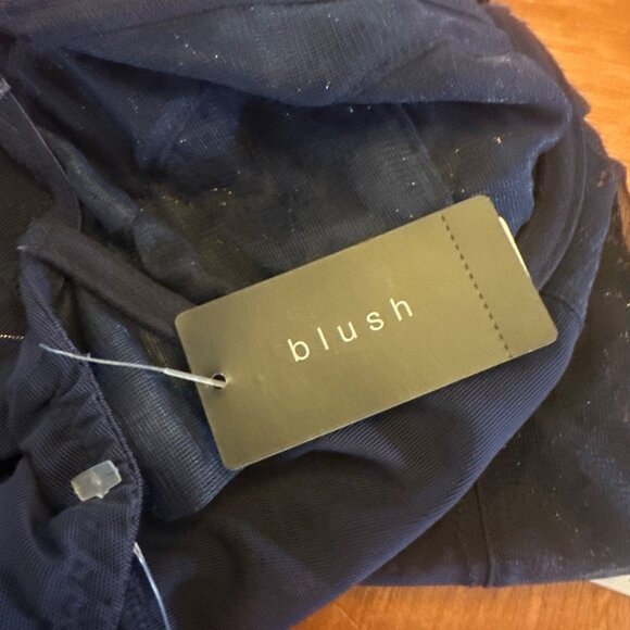 Blush Small NWT Navy Blue Lace Gold Hardware Cami Lingerie Bustier Corset - Picture 8 of 8